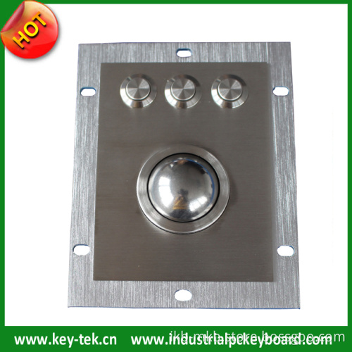 Vandal Proof Industrial Metal Trackball with Washable Trackball